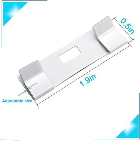 30PCS Vertical Blind Repair Vane Savers, Eco-Friendly Metal Vertical Blind Repair Tabs, Vertical Blinds Replacement Slats, White...