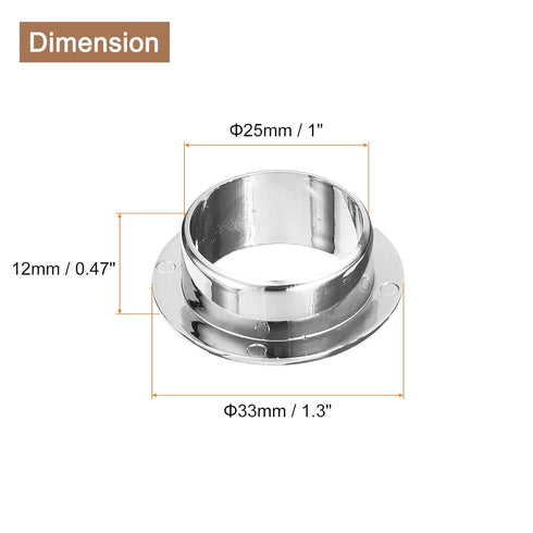 uxcell 4Pcs Cable Hole Cover, 1 inch(25mm) ABS Office Desk Cable Wire Cord Grommet Cable Cord Organizer for Office Desktop Wire, Silver...