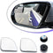 2 PCS Fan Shaped Frameless Wide Angle Blind Spot Mirror, Car Blind Spot Mirror, HD Convex Glass Angle Adjustable, Fit for Most Cars (Transparent)...