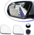 2 PCS Fan Shaped Frameless Wide Angle Blind Spot Mirror, Car Blind Spot Mirror, HD Convex Glass Angle Adjustable, Fit for Most Cars (Transparent)...