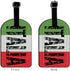 Italia-Italy Italian Flag Luggage Tag Suitcase Carry-On ID Bag Label Travel Accessories Baggage Name Tag - 1 pack...