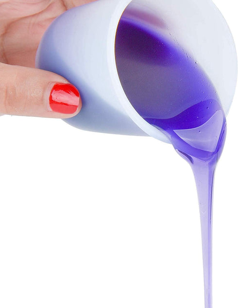 Goldblue 6Pcs 100ml Silicone Measuring Cups DIY Resin Glue Tools Cup for Making Handmade Craft Nonstick Silicone Mixing Cup...