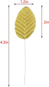 IVYRISE Silk Leaf 200PCS Golden Artificial Leaves for DIY Wedding Party Decor Corsage Boutonniere Accessory, Artificial Silk Flower Decoration...