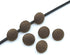 50pcs Brown Fabric Cloth Covered Round Buttons with Metal Shank Buttons for Sewing DIY Crafts Handmade Making Supplies 10mm...