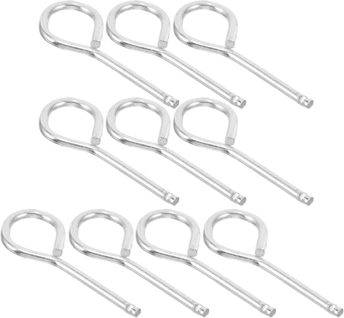 HEMOTON 10pcs Lock Pin Iron Pull Pins for Enhanced Safety Reliable Replacement for Fire Equipment Essential Accessory for Vehicle Protection...