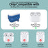 Compatible with for Airpods Pro 2nd/1st Generation Waterproof Case, Anti-Lost Portable Silicone Cover Protective Skin, Blue......
