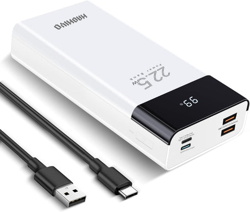20000mAh Portable Charger Power Bank, with LED Display, QC 22.5W and PD 20W Bidirectional Fast Charging, 3 Outputs & 2 Inputs, for iPhone, Samsung...