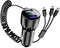 66W Super Fast Car Charger, Mini USB TypeC PD QC4.0 Dual Port Automotive Phone Charger Adapter with 3 Coiled Cable, Compatible with 13 14 15 Pro M...