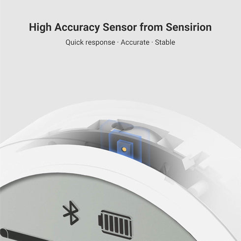 Qingping Digital Bluetooth Thermometer Hygrometer Lite with Swiss-Made Accurate Sensor Built-in, Accurate Temperature and Humidity Gauge for Indoo...