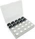 Wennuo Sewing Machine Bobbins Box, 25 Slots Empty Bobbins Spools Box, Sewing Craft Plastic Case Storage Box for Sewing Machine 1 Pack (25 Slots)...
