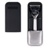 Razor Travel Case Portable, Manual Razor Case for Gillette, Silver- black Waterproof Shaver Storage Box(1PC?......