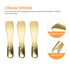 3pcs Makeup Spatula Small Alloy Face Cream Spoon Reusable Mask Scoop Beauty Tools for Facial Cosmetic, Face Mask (Golden)...