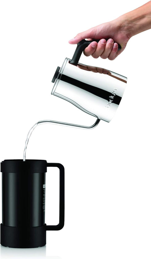 Bodum Bean Sustainable French Press Coffee Maker, 34 Ounce, Black...
