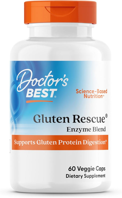 Doctor's Best Gluten Rescue with Glutalytic, Non-GMO, Vegan, 60 Count (Pack of 1)...