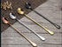 Long Handle Spoon 9.5 Inch Iced Cream Spoons Tea Spoon Coffee Stirrers Ice Spoon Stainless Steel Cocktail Stirring Spoons Dessert Milkshake Teaspo...