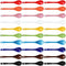 3 sets of each 10 Color Porcelain Egg Spoons Ceramic Spoons 5 inch Coffee Dessert Yogurt Tea Milky Tea...