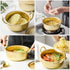 Korea Noodle Pot Aluminum Noodle Pot,Nonstick Double Handle Korean Yellow Aluminum Noodles Pot,Cookware for Kitchen,Great for Soup,Pasta(16CM)...