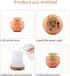 Essential Oil Aroma Diffuser Humidifier, Natural Home Fragrance Diffuser with 7 LED Color Changing Light and Waterless Auto Off, Easy to Clean (Wo...