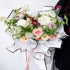 XIAOHONG 80 Sheets Black and White Border Flower Wrapping Paper,Waterproof Thicken Floral Wrapping Paper, Florist Bouquet Supplies for Fresh Flowe...