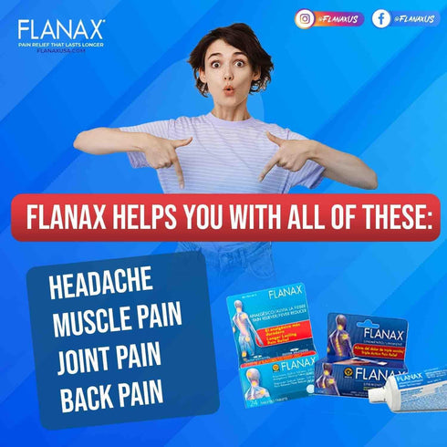 Flanax Pain Relief Cream, Fast Acting Ointment for Muscle Aches, Back Pains, and Strains, Helps Reduce Inflammation and Improve Athletic Performan...