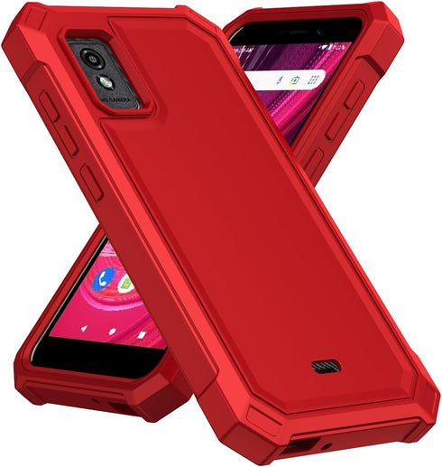 for BLU Studio Mini case, with Tempered Glass Screen Protector Full-Body Soft TPU Bumper Shockproof Silicone Protective Phone Cover Case for BLU S...