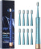 USB Rechargeable Sonic Electric Toothbrush for Adults, Powered Motor High Vibration Teeth & Gum Care, Soft Dupont Brush Heads, 2 Minutes Timer 5 M...