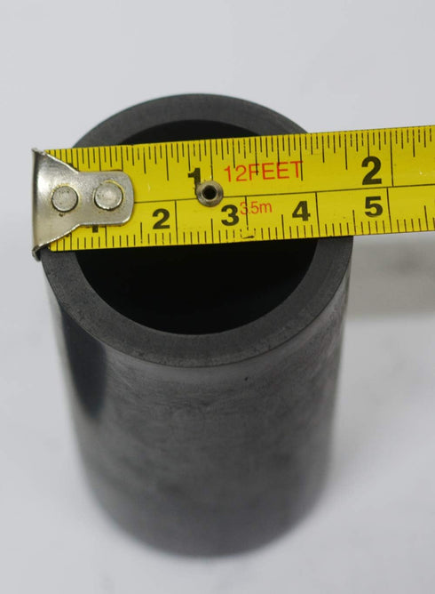 OTOOLWORLD Smelting Lab Graphite Crucible with Cover Lab Supply 45MM X 80MM...