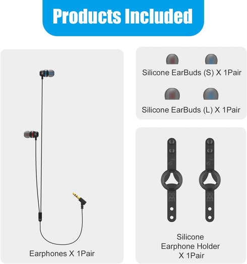 AMVR Noise Isolating Earbuds Earphones Custom Made for Meta Quest 2 VR Headset, with 3D 360 Degree Sound in-Ear Headphones and Earphone Silicone H...