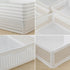 Plastic Storage Trays Baskets/Organizing Baskets, 13.2 Inches x 9.6 Inches x 3.6 Inches, Set of 6 (White)...