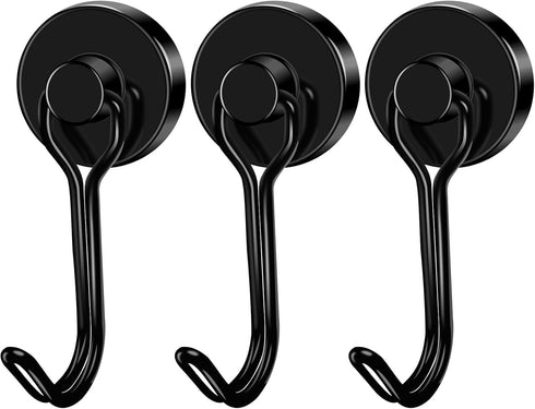 LOVIMAG Magnet Hooks for Cruise Cabin, 40LBS Cruise Door Magnets with Epoxy Coating, Strong Neodymium Magnets Swivel Magnetic Hooks for Kitchen Ac...