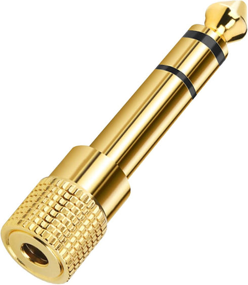 Piano Adapter, 1/4'' Male to 3.5mm 1/8'' Female Stereo Headphone Adapter Stereo Headphones Jack Plug for Electronic Keyboard, Guitar, Drum......