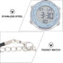 Hemobllo Digital Pocket Watch, Watch Necklace Neck Hanging Pocket Watch Digital: Electric Neck Watch Fitness Workout Watch Timer Multi Watch White...