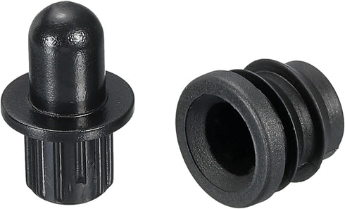 MECCANIXITY Speaker Grill Guides Plastic Black Dia 8mm for Speaker Parts Accessories Pack of 12...