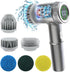 Cordless Electric Spin Scrubber,Electric Scrubber for Cleaning,Battery Display,3 Speeds Rechargeable Cleaning Brush with 6 Heads for Tile/Bathtub/...