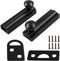 2pcs 2 Inch Solid Brass Slide Bolt, Black Gate Latch Sliding Screen Door Lock, Surface Bolts for Doors Cabinet Cupboard with Screws...