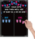 MISS FANTASY Gender Reveal Decorations - 54 Voting Gender Reveal Games Gender Reveal Ideas Boy or Girl Games Party Supplies for Gender Reveal Voti...
