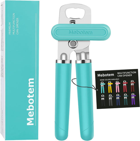 10 Colors Can Opener Manual Handheld Heavy Duty Hand Can Opener Smooth Edge Stainless Steel Can Openers Top Lid Kitchen Gadgets, Best Large Rated ...