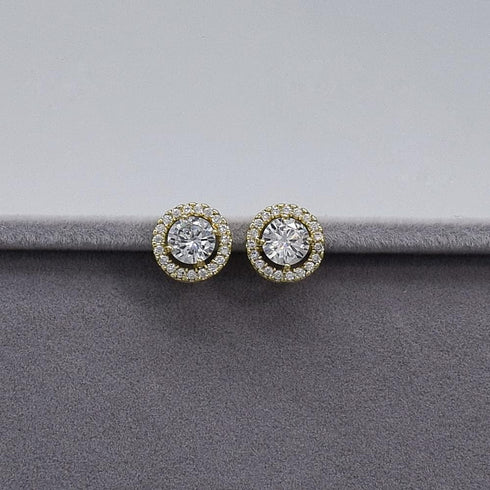 UDYLGOON Round Earrings Necklace Bracelet Jewelry Set For Women Bridal Bridesmaid Wedding Party Prom Daily...