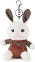 Anboor 6.1" Small Stuffed Animals Easter Rabbit Toy Cute Bunny Plush Toy with Keychain Easter Basket Stuffers Party Favor Décor?Brown...