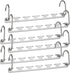 CBTONE 6 Pack Closet Space Saving Hangers, Multi-Purpose Metal Magic Cascading Hangers With Updated Hook Design for Organizing Wardrobe Clothing...