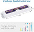 2 Pcs Toothbrush Travel Case, Convenient Colorful Pattern Travel Toothbrush Case and Travel Toothbrush Holder, Toothbrush Covers and Toothbrush Ho...