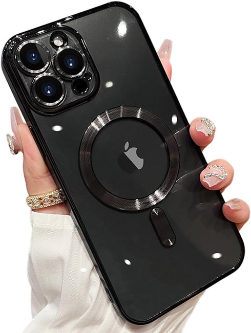 Clear Case for iPhone 11 Pro Max Case Compatible with MagSafe Built-in Camera Lens Protector Soft Shockproof Slim Magnetic Case for iPhone 11 Pro ...