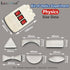 Physics Optical Experiment Kit Reflector Refraction Triangular Prism Convex Lens Concave Mirror Linear Light...