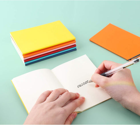 EUSOAR Blank Notebook, 24 Pack Mixed Colorful A6 3.9" x 5.5" 60 Pages Notebook Unlined, Travel Journal Notebook Notepad Set Bulk, Students Office ...