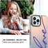 MOWIME Compatible with iPhone 12 Pro Max Gradient Glitter Bling Laser Case with Letter Love Pattern Design for Women Girls Soft TPU Shockproof Pro...