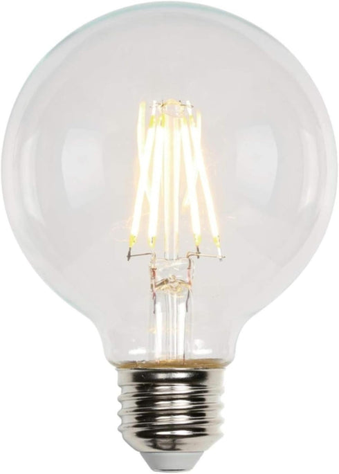 Westinghouse 4317200 5.5 Watt (40 Watt Equivalent) G25 Dimmable Clear Filament LED Light Bulb, Medium Base...