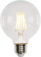 Westinghouse 4317200 5.5 Watt (40 Watt Equivalent) G25 Dimmable Clear Filament LED Light Bulb, Medium Base...