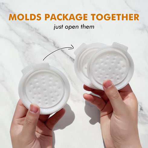 Large Resin Grinder Mold for Resin - 3in Silicone Mold with Efficient Spikes Shape, Premium Silicone Molds for Casting to Grinding Spice and More ...