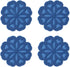 Set of 4 Silicone Trivet Mat - Hot Pot Holder Hot Pads for Table & Countertop - Trivet for Hot Dishes - Non-Slip & Heat Resistant Modern Kitchen H...