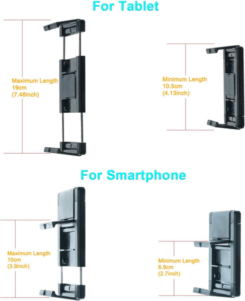 Car Headrest Mount Holder for Tablets and Phones with 5-10.5Inch Screens -Compatible with iPhone iPad Air Mini, Galaxy, Switch 2...